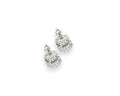 Mirror Accent Oxidised Dangler Earrings