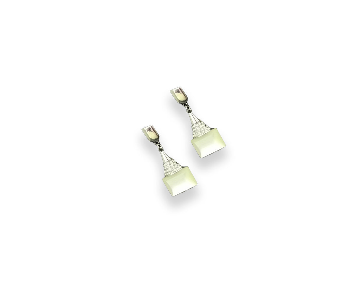 Lustre Cube Drop Earrings