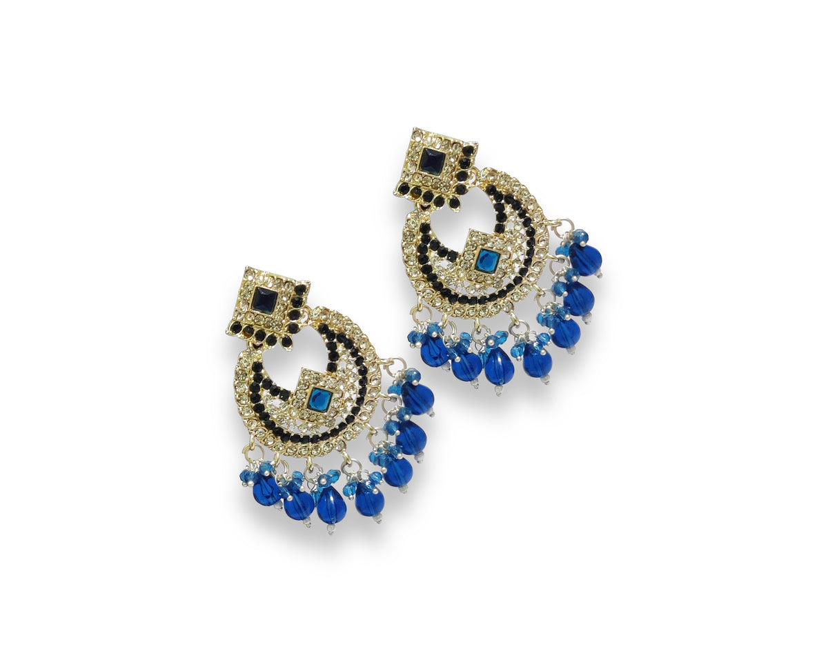 Chandbali drop earrings