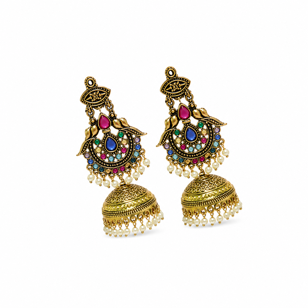 Multicolor Paisley Jhumka