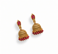 Red Gold Jhumka