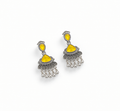 Odidized Yellow Stone Drop Earrings
