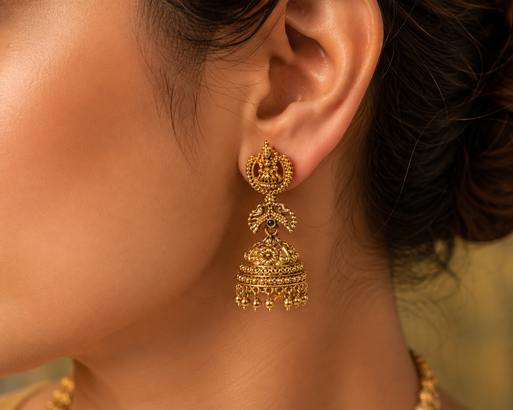 Antique Temple Jhumka