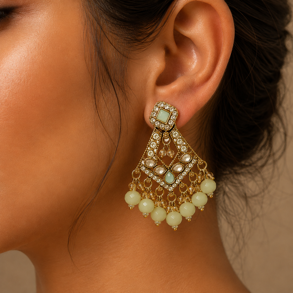 Mint Dangler Earring