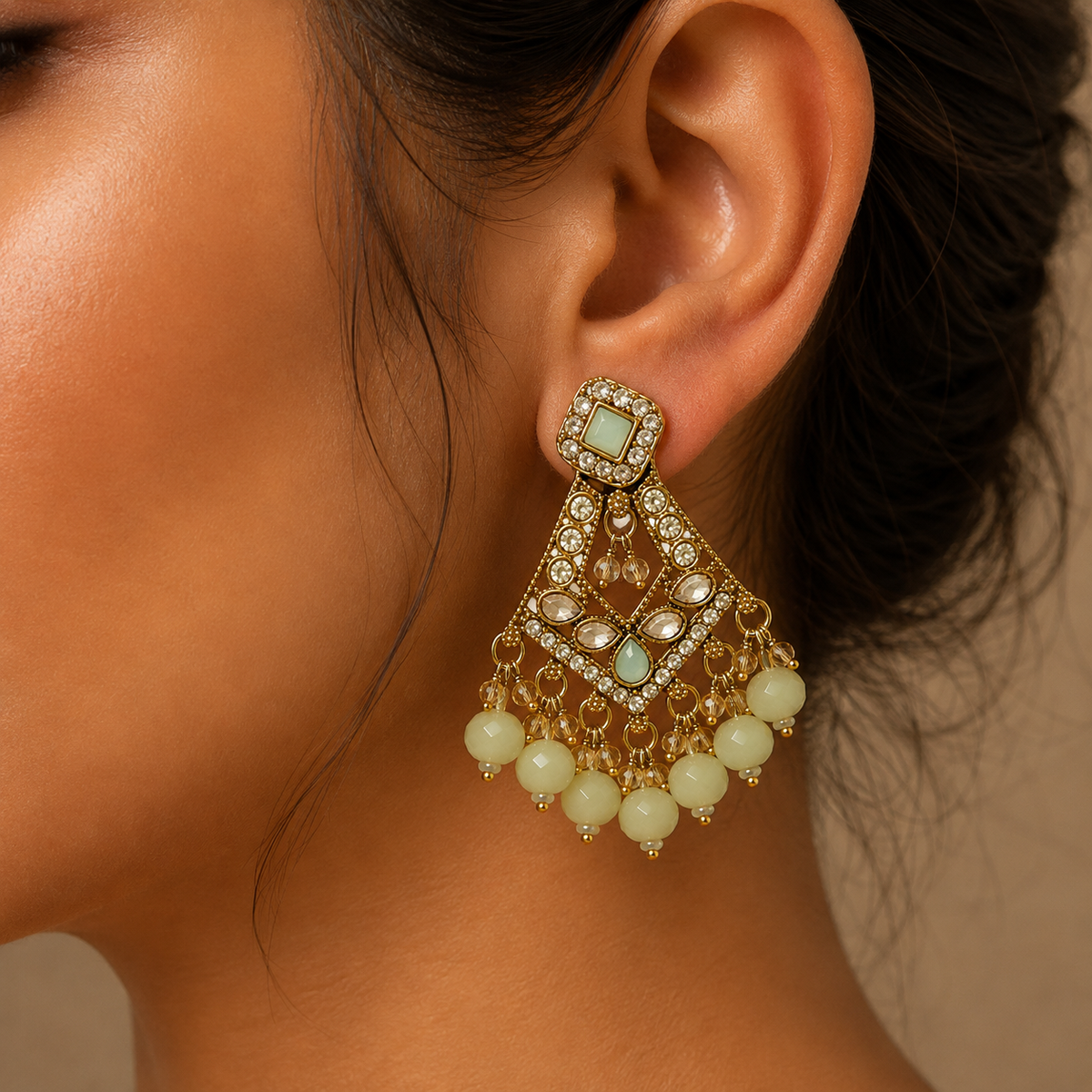 Mint Dangler Earring
