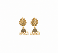 Antique Leaf Motif Jhumka