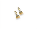 Golden Teardrop Stone Jhumka