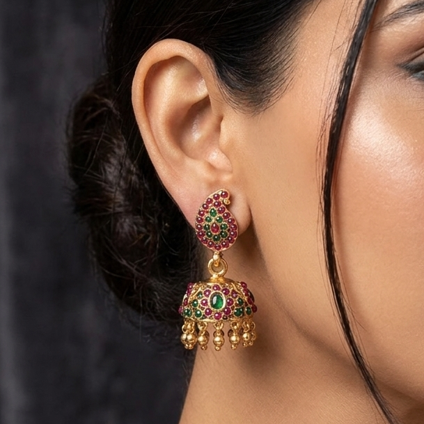 Antique Paisley Jhumka