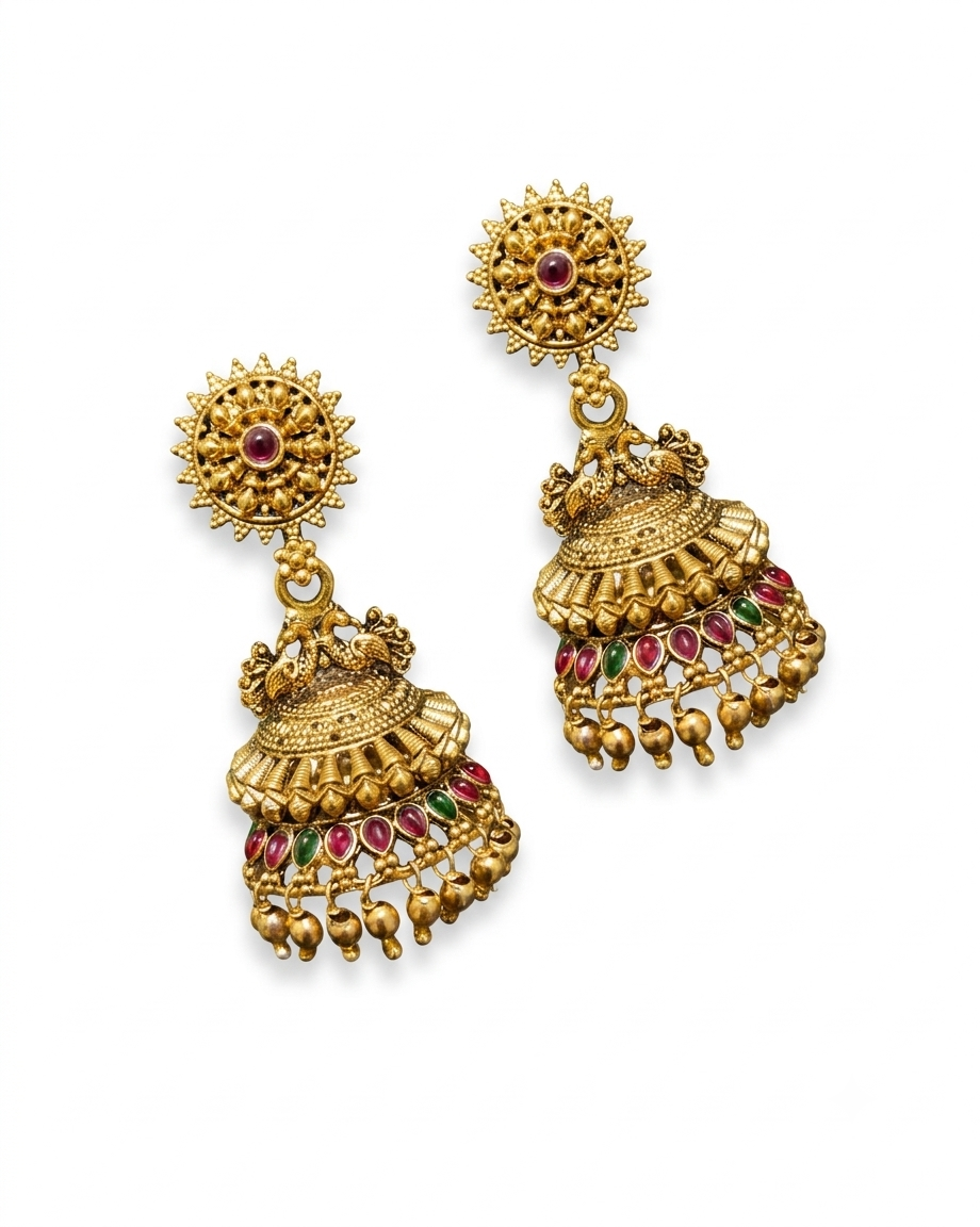 Antique Temple Jhumka