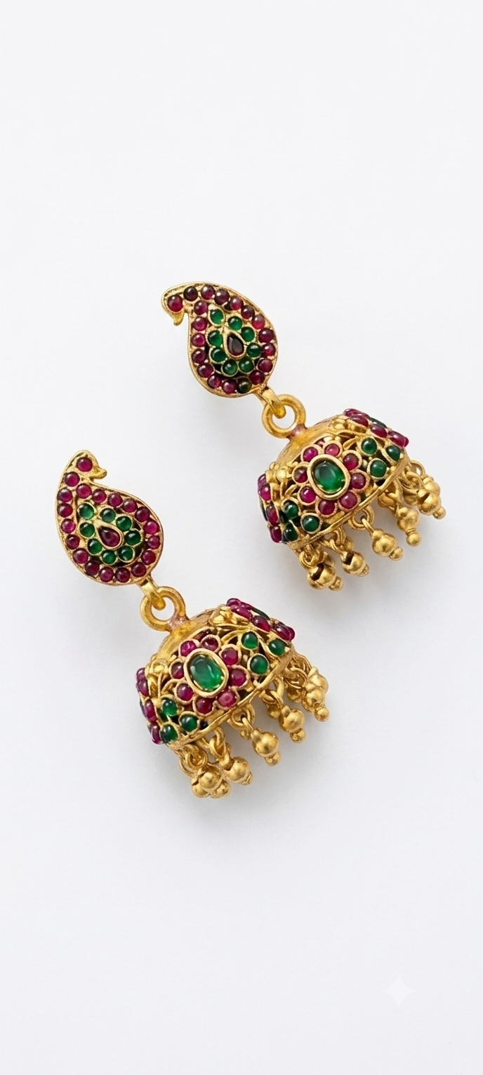 Antique Paisley Jhumka
