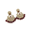 Ruby Red Kundan Chandbali