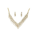 Gold Finish American Diamond Necklace Set