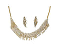 Gold Finish American Diamond Necklace Set