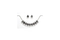 Oxidised Silver Lakshmi Necklace Set