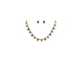 Matte Gold Elegant Necklace Set