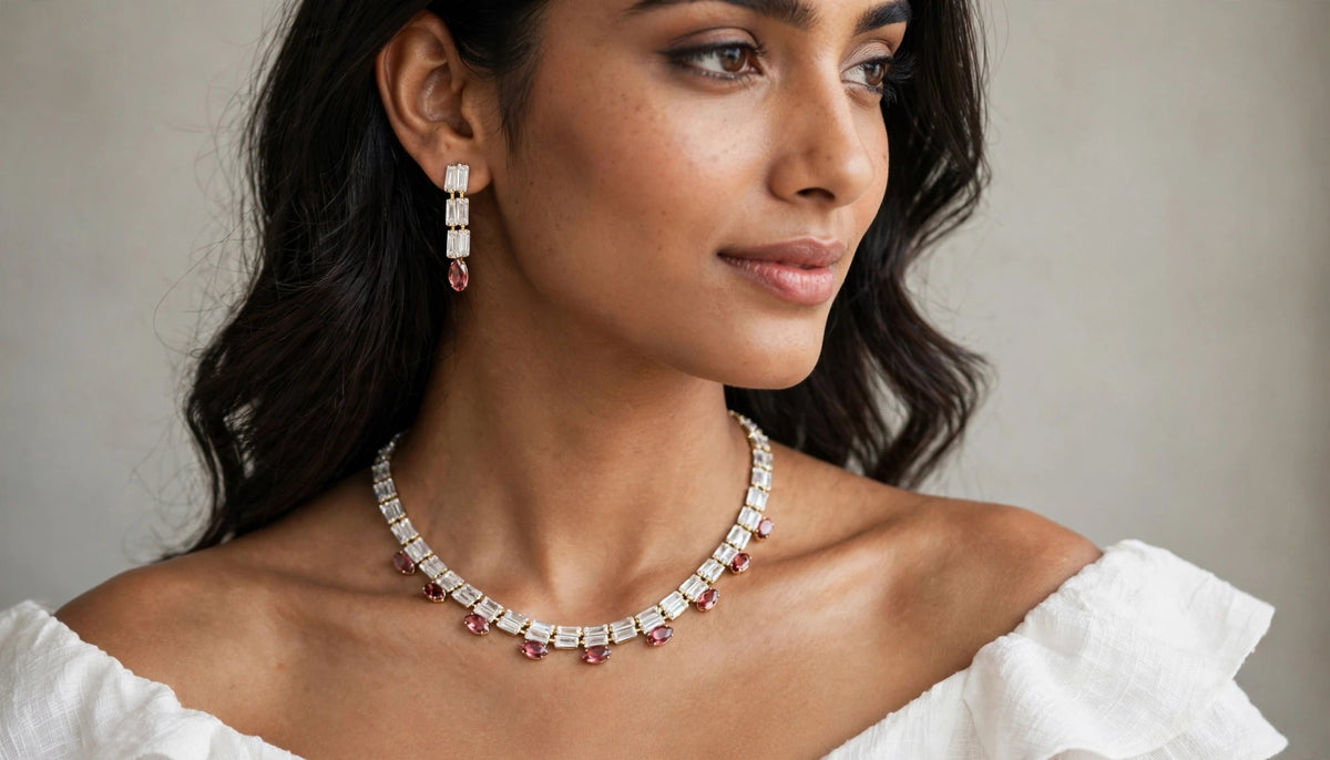Elegant Crystal Necklace set